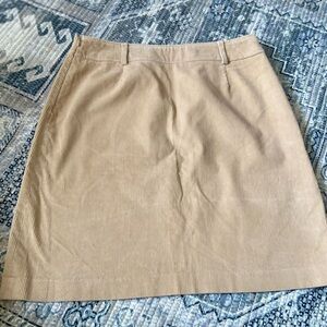 Liz Claiborne Tan Corduroy Skirt